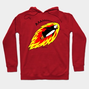 Flaming Flying Screaming Penguin Hoodie